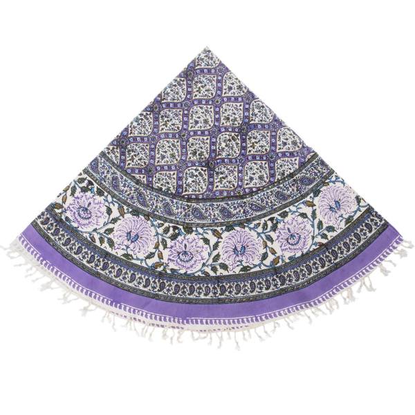 Nappe Persane : Impressions Traditionnelles Kalamkari d'Isfahan Bleue