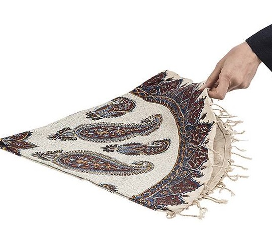 Nappe Persane : Impressions Traditionnelles Kalamkari d’Isfahan Boteh Jegheh