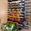 Grill à Gaz Vertical pour Kebab avec Support de 10 Brochettes