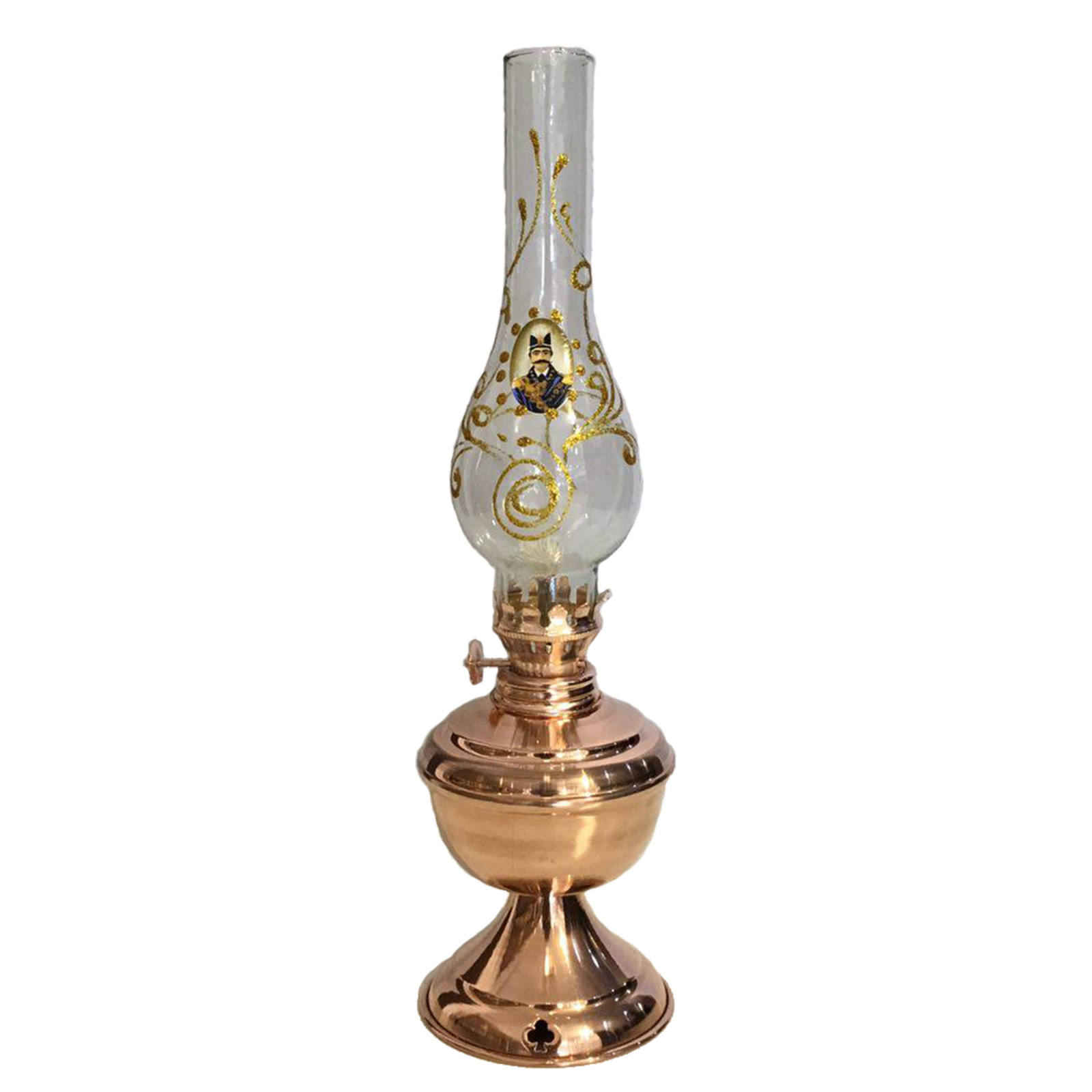 Lampe persane en cuivre à huile kerosène – modèle Shah Abbas (2x)