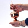 Lampe persane en cuivre à huile kerosène – modèle Shah Abbas (2x)