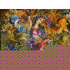 Tapis mural persan fait main de Tabriz représentant la miniature Dayereh Hasti