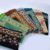 Tapis de Prière Islamique Rembourré en Velours Rouge avec Motif Floral pour Musulmans