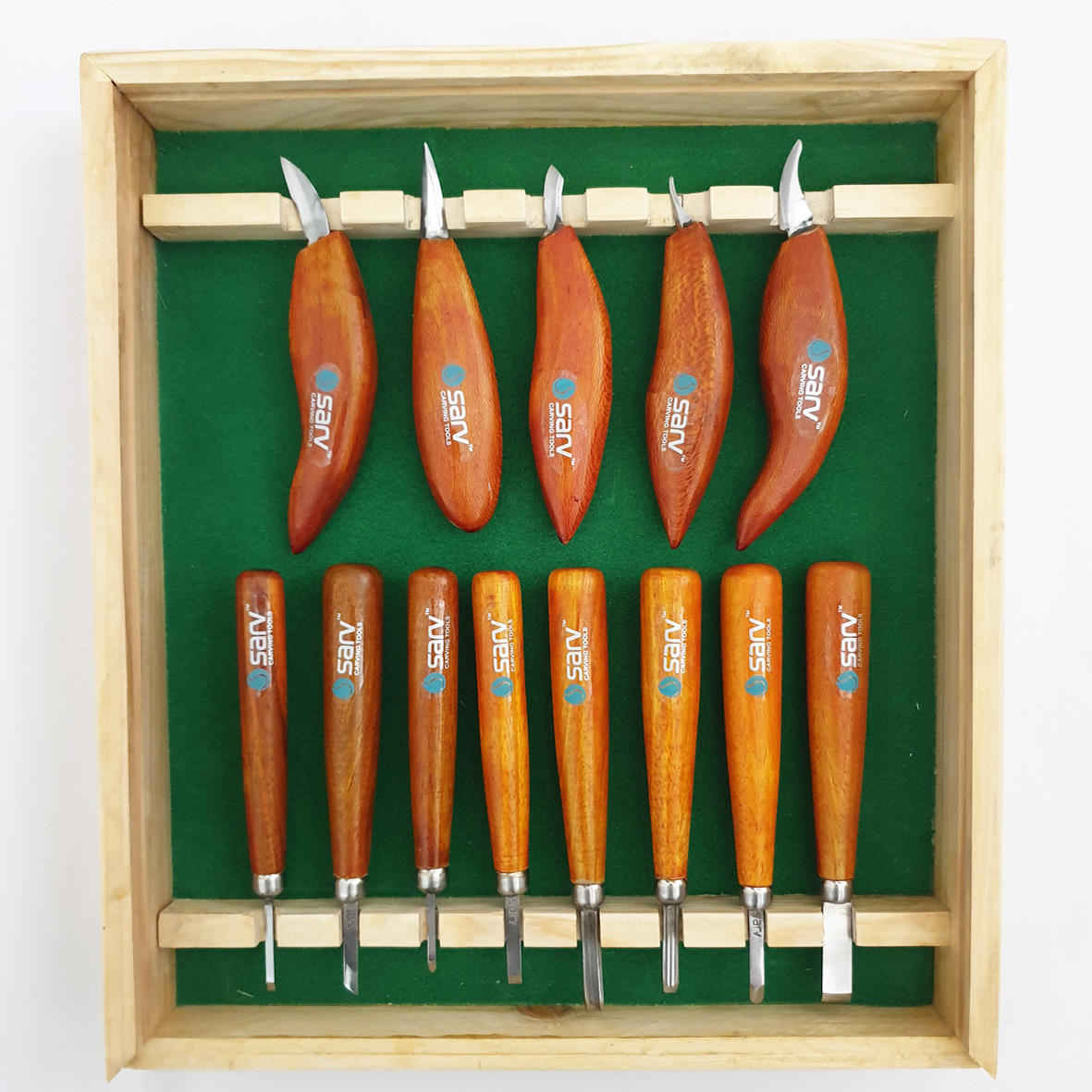 Ensemble de ciseaux à bois pour sculpture – Modèle Sarv