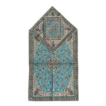 Tapis de prière en Termeh persan de luxe, Sajada Paisley vert islamique