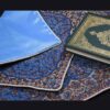 Tapis de prière en Termeh persan de luxe, Sajada bleu islamique