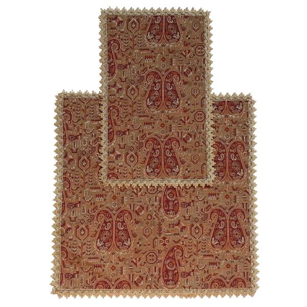 Tapis de prière de voyage pour musulman taille poche et portable Marron