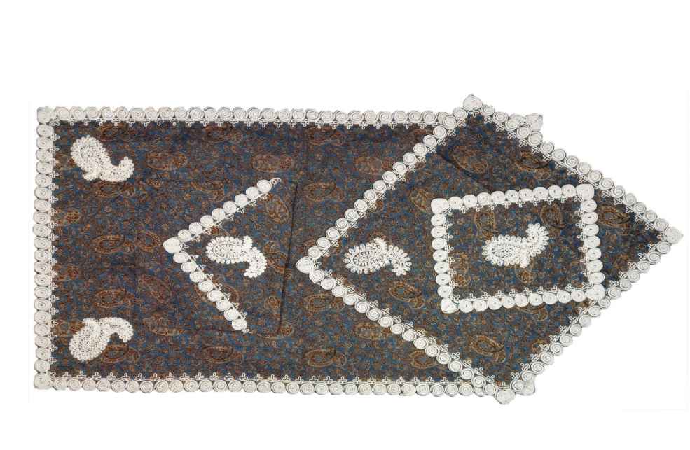 Tapis de prière en Termeh persan de luxe, Sajada Paisley islamique