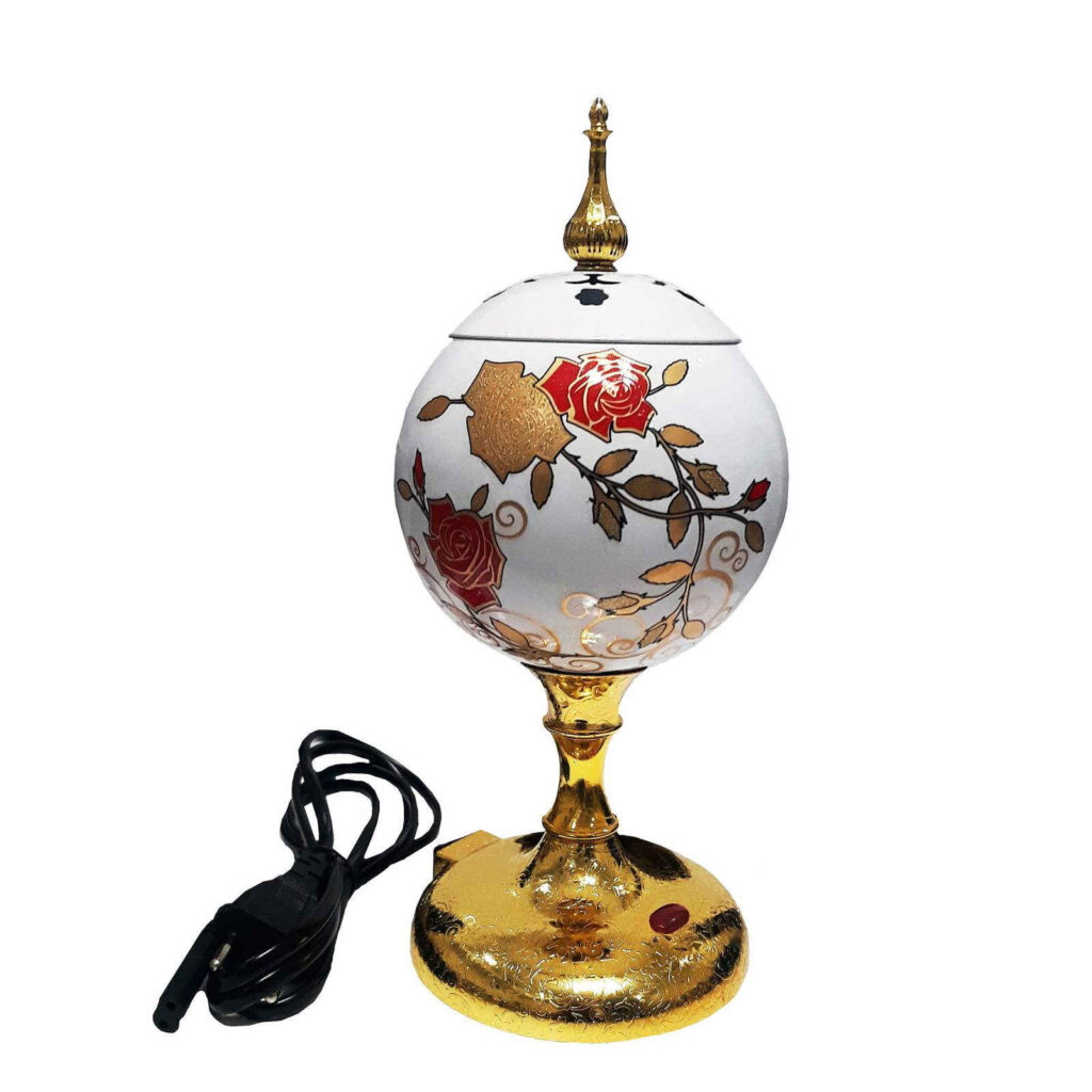 Brûleur électrique de Bakhoor et Esfand – Design floral