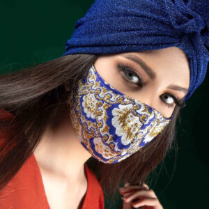 Masque facial brodé fait à la main pour femme – Modèle Abtin