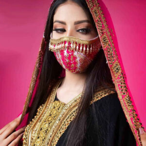 Masque facial brodé fait à la main pour femme – Modèle Negin