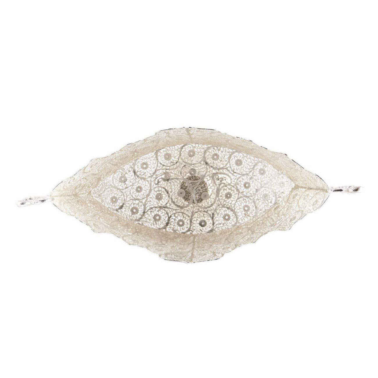 Bol à fruits en argent filigrané persan modèle Kashkul 4o