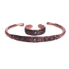 Ensemble de Bague et Bracelet en Cuivre Perse Modèle Fravashi