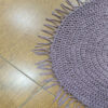Tapis de sol macramé bohème tissé à la main – Couleur violette