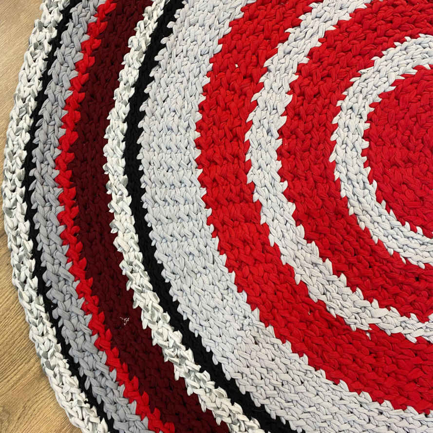 Tapis de sol macramé bohème tissé à la main – Motif Teriko