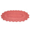 Tapis de sol macramé bohème tissé à la main – Forme ovale