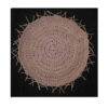 Tapis de sol macramé bohème tissé à la main – Forme ronde
