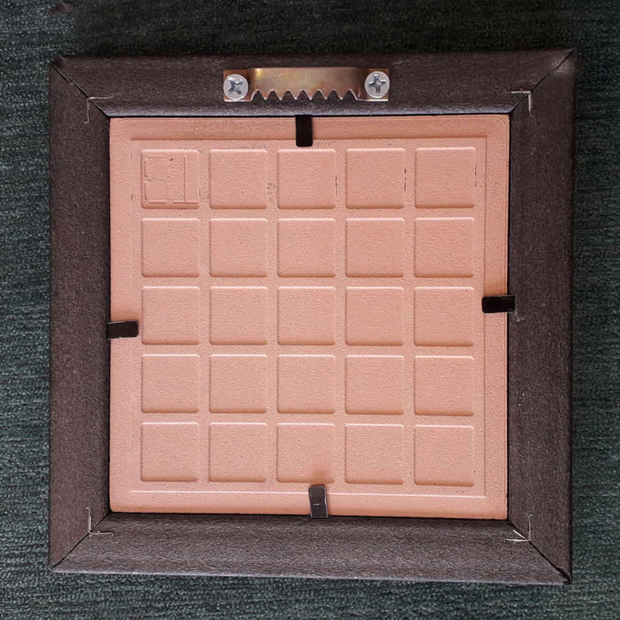 Carreau persan décoratif encadré – Œil maléfique