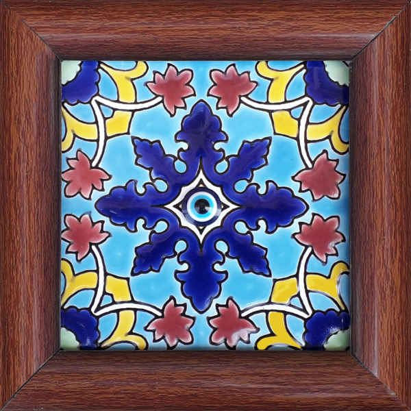 Carreau persan décoratif encadré - Cheshm Zakhm