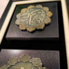 Calligraphie Islamique Encadrée – Art de Marqueterie en Bois – Allah, Muhammad & Ali