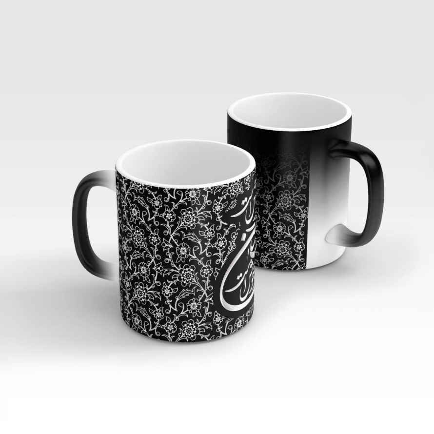 Mug en céramique persan thermoréactif – Calligraphie