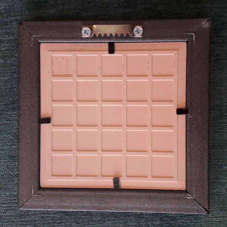 Carreau persan décoratif encadré – Œil maléfique