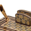 Porte-stylo en bois persan fait main pour bureau - Art Khatamkari Élégance, Markland