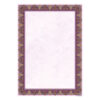 Papier A4 teinté violet orné de tazhib (lot de 100)