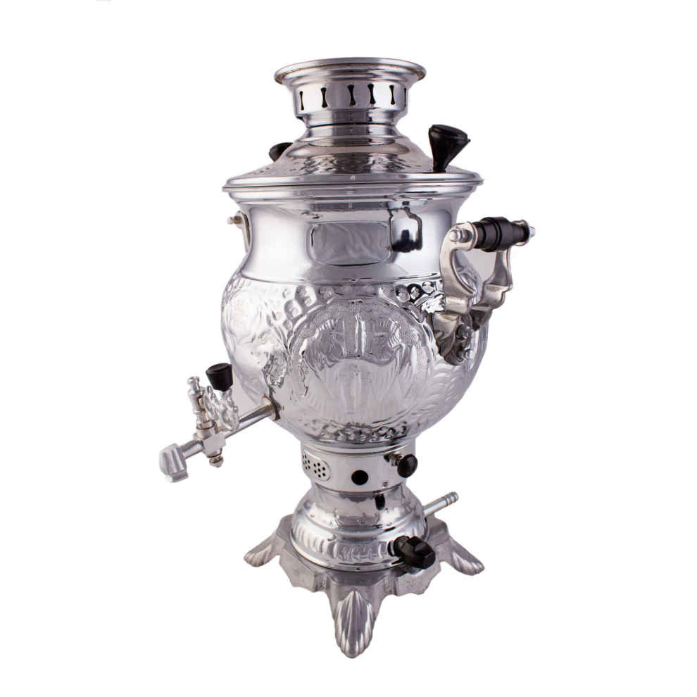 Machine à thé samovar à gaz persan design traditionnel 6 litres