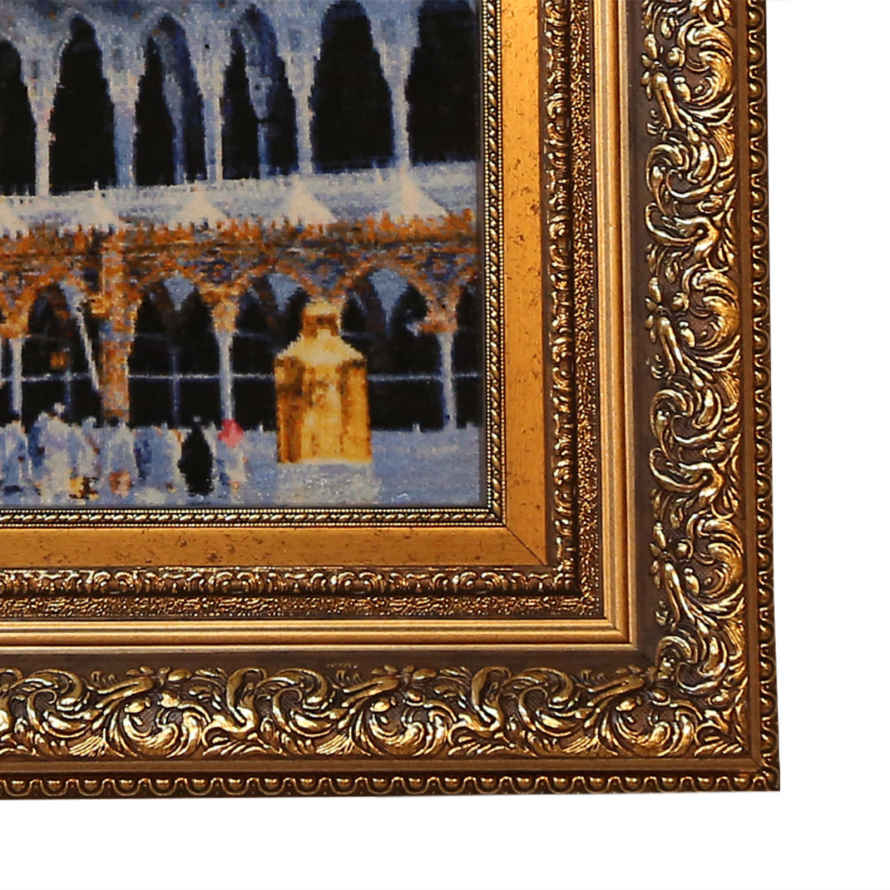 Tapis mural islamique noué à la main Kaaba