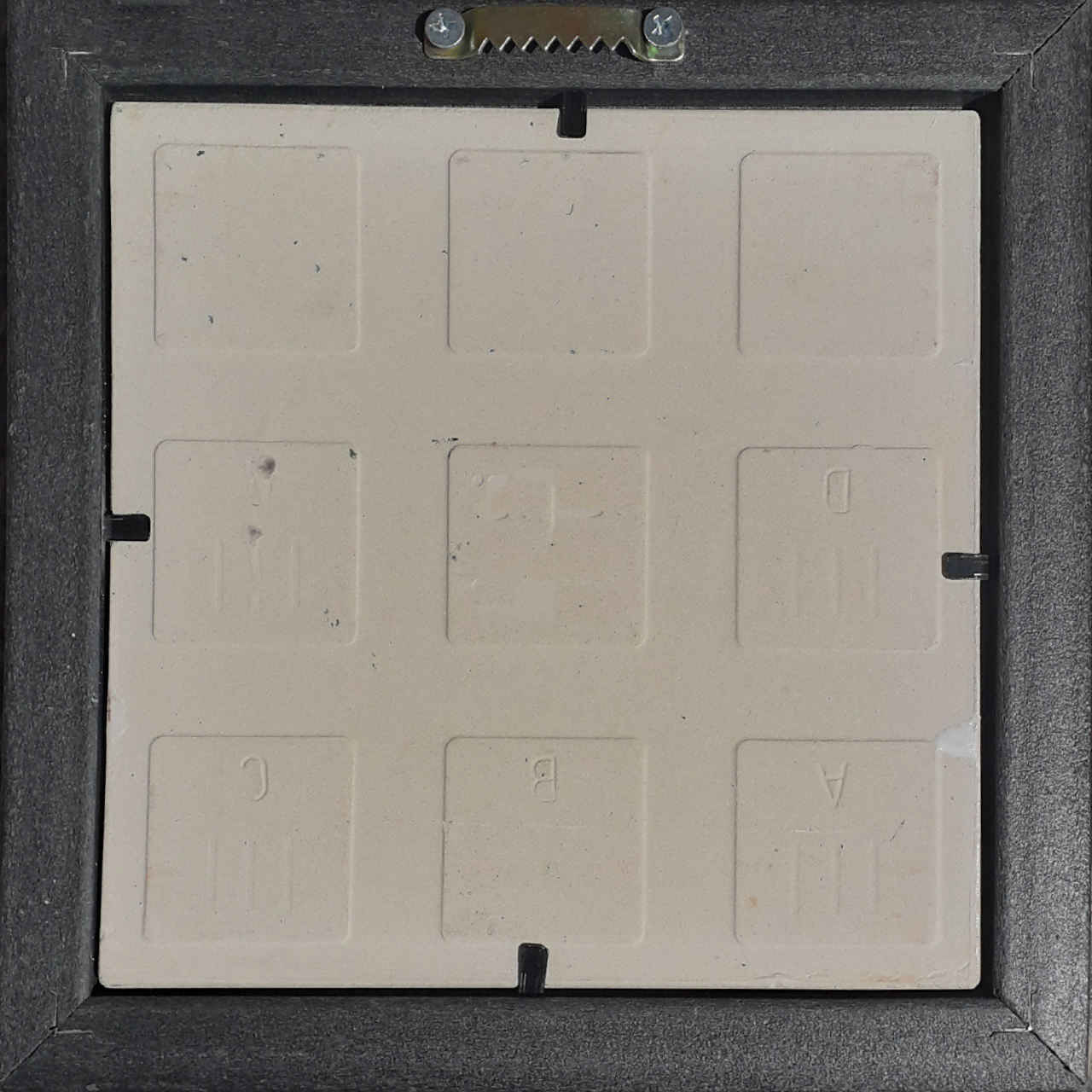 Carreau persan décoratif encadré – Bleu