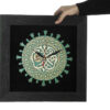Horloge Murale Islamique avec Incrustation du Nom du Prophète Muhammad
