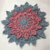 Nappe Crochette Ronde Tricotée à la Main