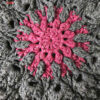 Nappe Crochette Ronde Tricotée à la Main