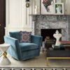Housse de coussin en velours persan - Design Inspiré de Miniature (Set de 2)