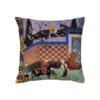 Housse de coussin en velours imprimé - Design Shahnameh (Set de 2)
