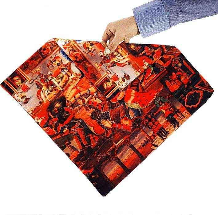 Housse de coussin en velours persan – Design Impression Shahnameh (Set de 2)