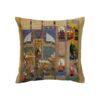 Housse de coussin en velours persan - Design Shahnameh Imprimé (Set de 2)