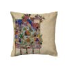 Housse de coussin en velours persan - Design Barge Shahnameh (Set de 2)