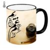 Mug en céramique persan thermoréactif - Calligraphie "Gham"