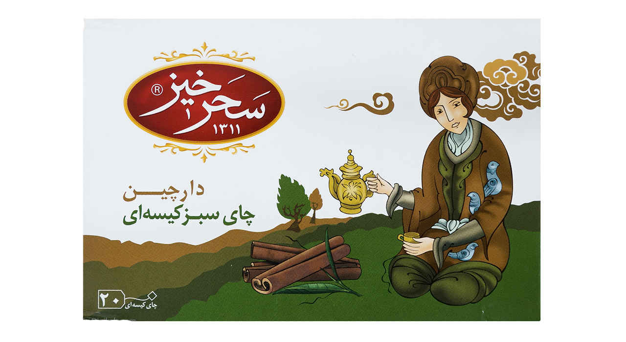 Thé Vert Aromatisé à la Cannelle Saharkhiz (7x)