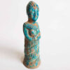 Figurine historique de femme élamite en poterie bleue - Figurine perse