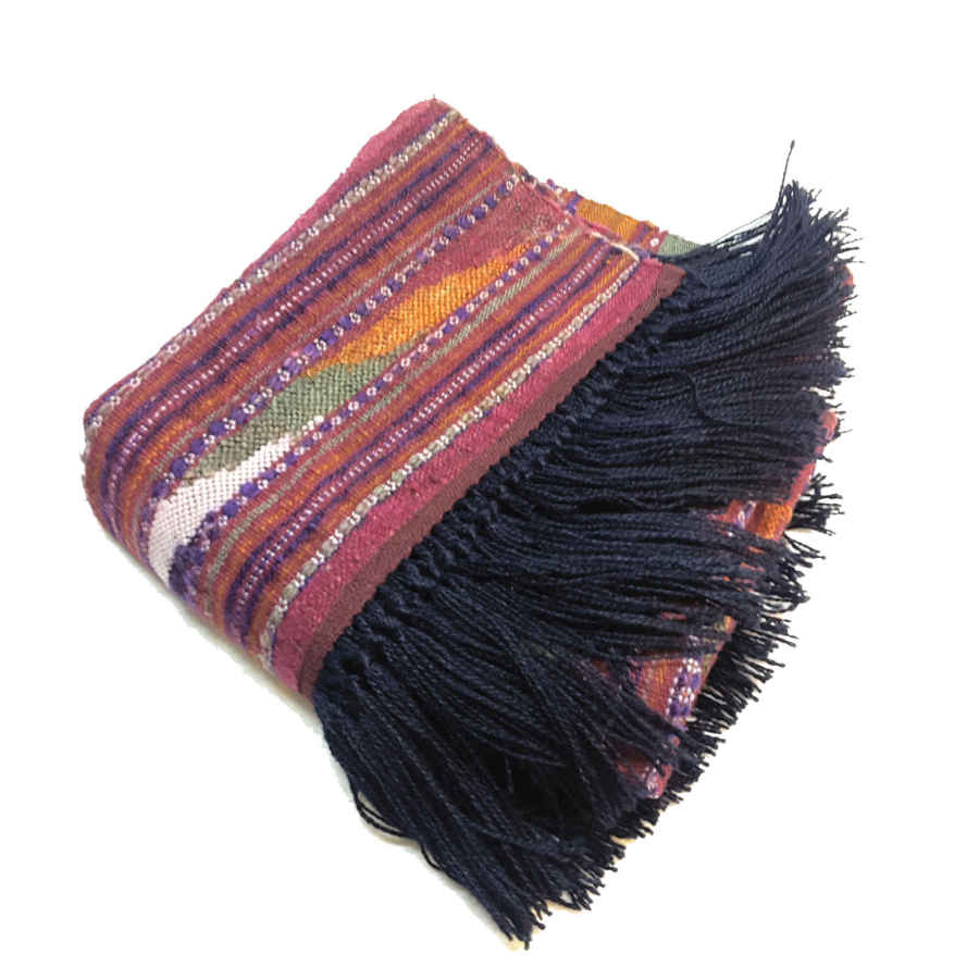 Tapis Jajim persan authentique tissé à plat rayé Kaarmania