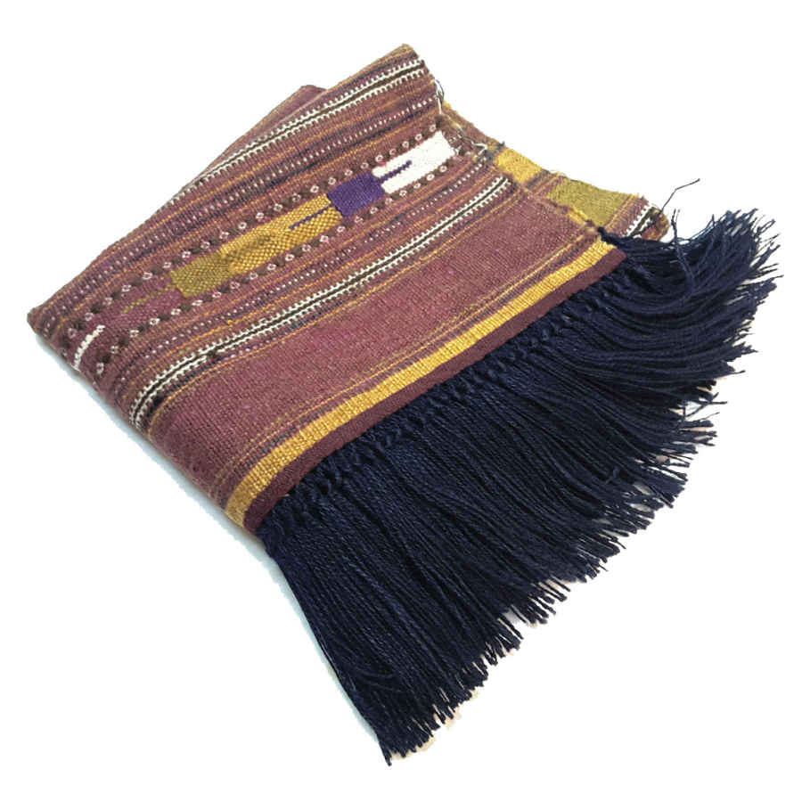 Tapis Jajim persan authentique tissé à plat rayé Tabassom