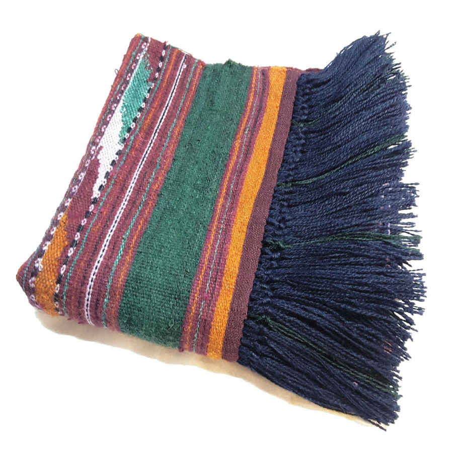 Tapis Jajim persan authentique tissé à plat rayé Vira