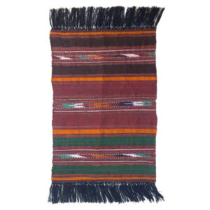 Tapis Jajim persan authentique tissé à plat rayé Vira