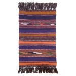 Tapis Jajim persan authentique tissé à plat rayé Aaron