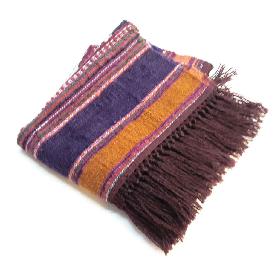 Tapis Jajim persan authentique tissé à plat rayé Aaron