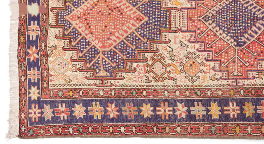 Tapis Kilim en laine persane tissé à la main Traditionnel Viva