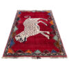 Tapis Gabbeh en laine persane tissé à la main avec motifs animaliers Tigre